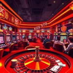 KJC casino players excitedly gamble at the roulette table in vibrant atmosphere.