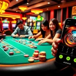 Experience the excitement of TG777 PH with players enjoying intense gaming at a vibrant casino table.