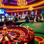 Experience the thrill of winning at 8XBET with engaging casino games and vibrant roulette wheels.