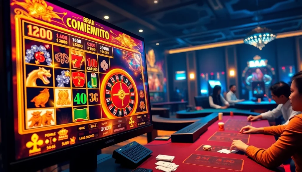 Experience the thrill of 88AA đăng nhập at a vibrant online casino, featuring dynamic slot machines and engaging poker tables.