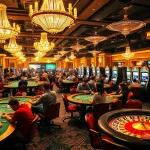 Experience the excitement of RR88 with lively casino tables and vibrant slot machines.