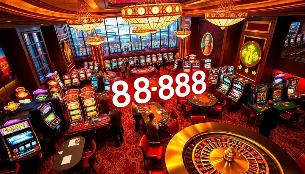 Players enjoying the thrill of gambling at 88aa's vibrant casino tables showcasing excitement and interaction.