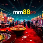 Experience the thrill of online gambling with mm88pro, featuring an exciting casino setting full of lively actions and vibrant games.