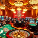 Gamblers enjoying the excitement at tables and slots at https://f8beta2.me/, highlighting luxurious casino experiences.